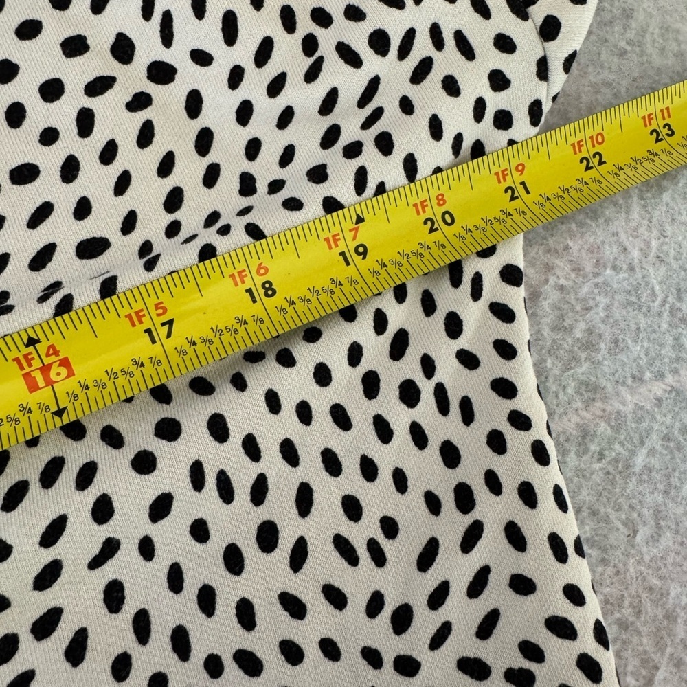 Calia Crewneck Sweatshirt Cream With Black Spots XS - Picture 6 of 8